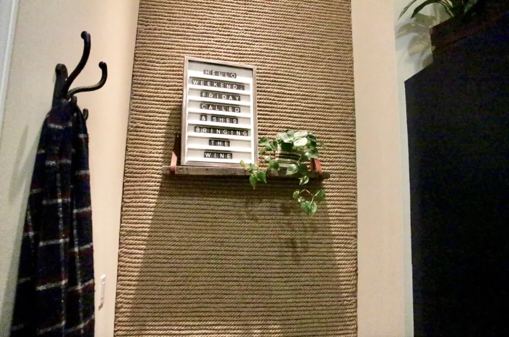 DIY Rope Accent Wall