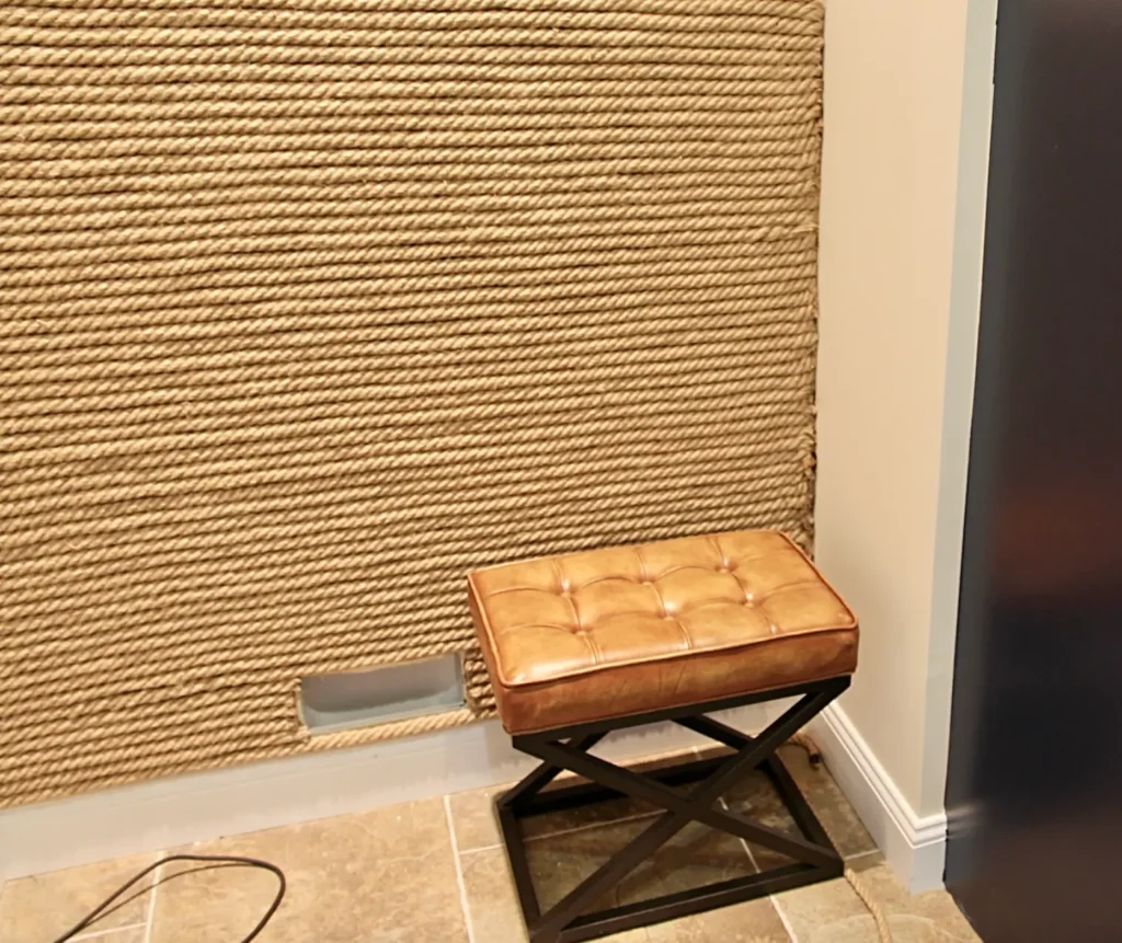 Rope accent wall