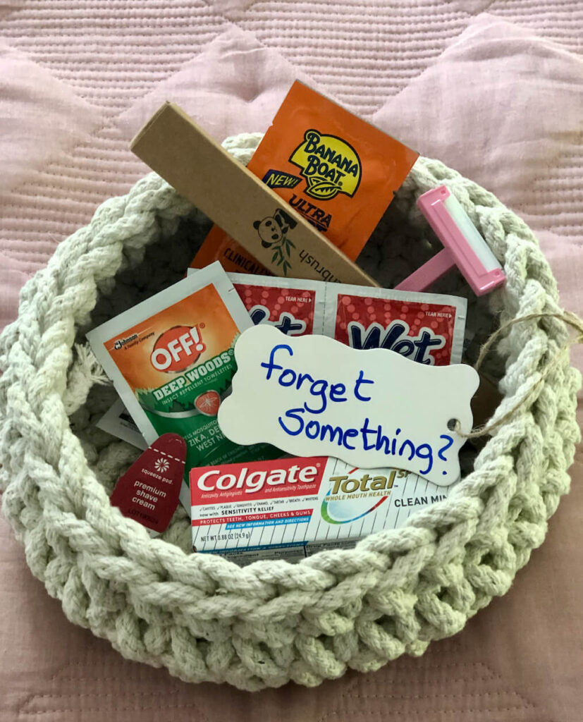 Forget Something basket for 