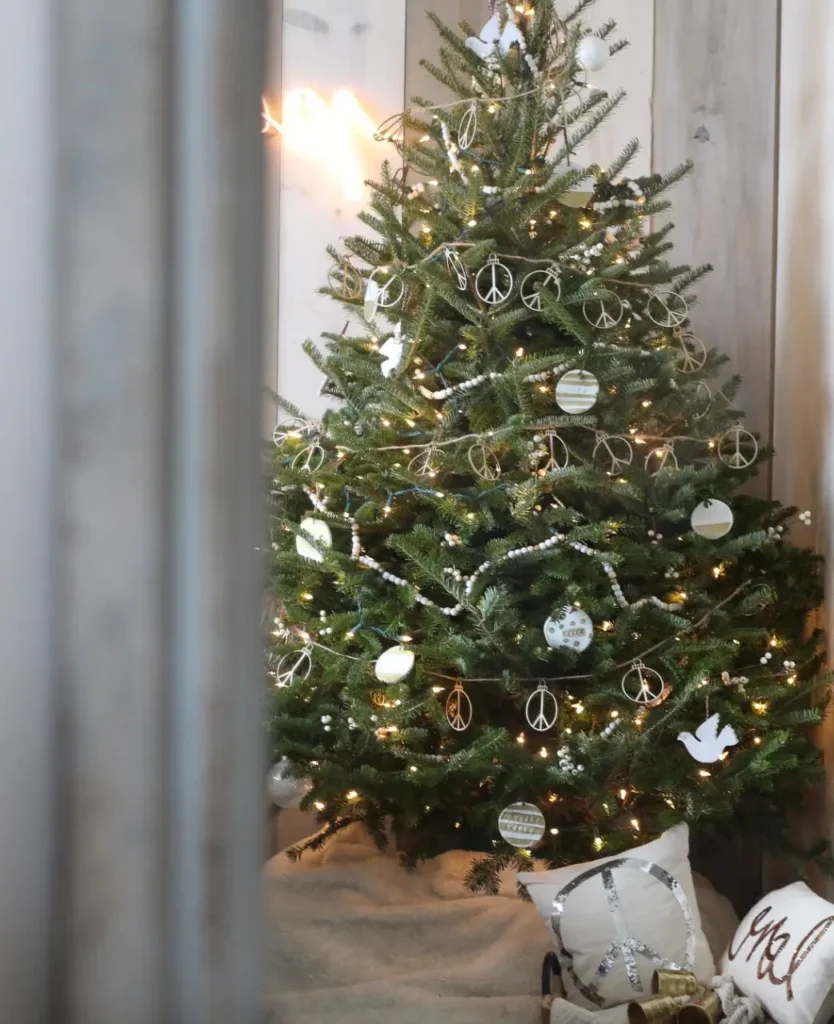 Peace-Themed Christmas Tree for Christmas 