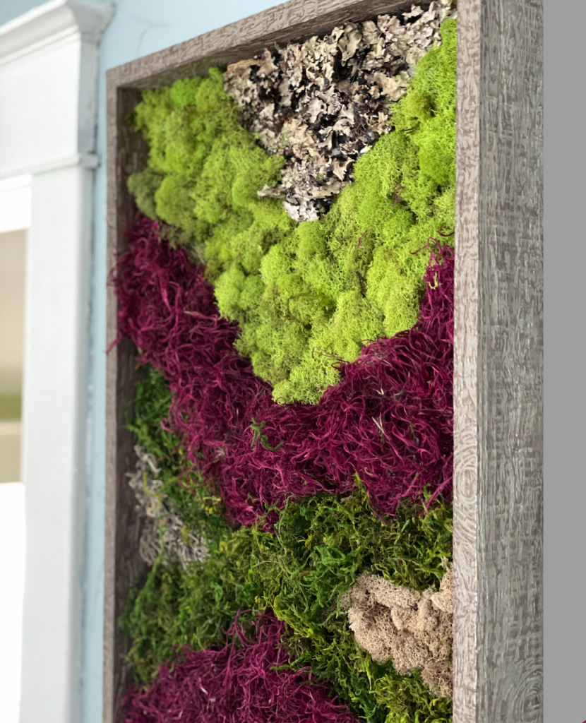 Moss Art- DIY textured wall decor in less than a hour - A Life Unfolding