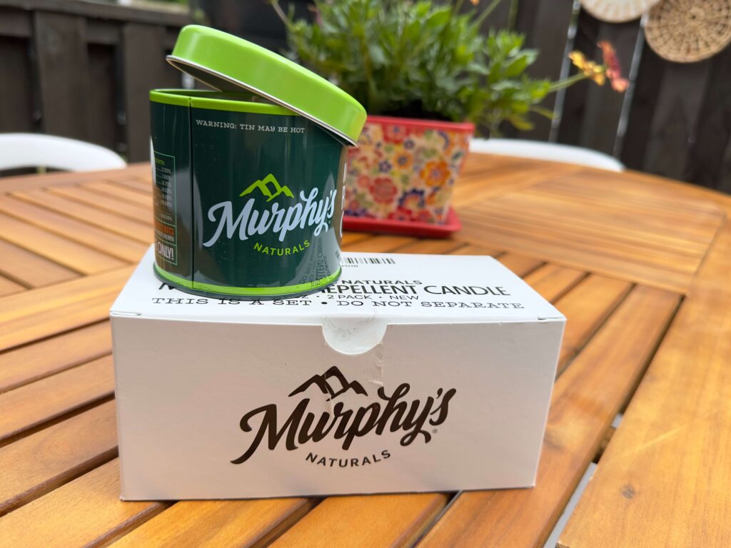 Murphy's Natural Candels for Repelling Mosquito's.