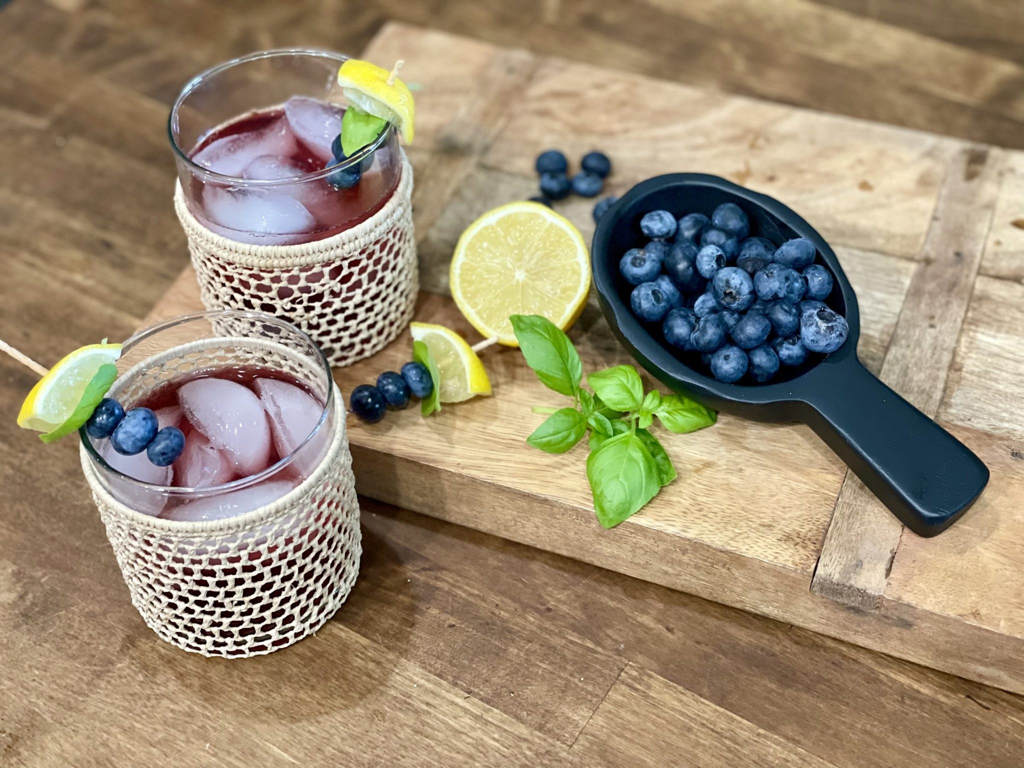 Basil Blueberry Lemonade Vodka A Life Unfolding