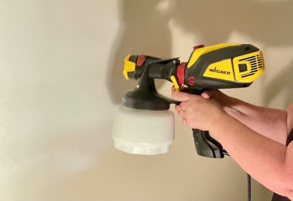 Painting walls with Wagner Paint sprayer