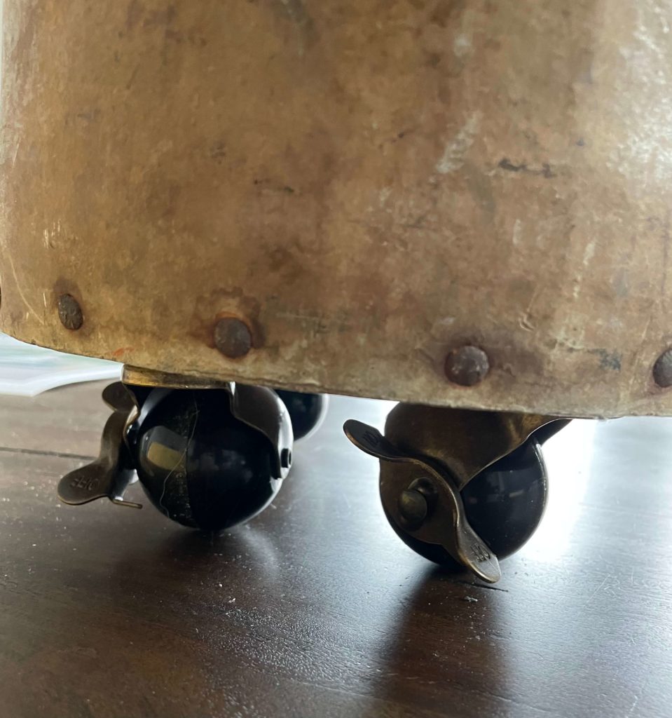 Close up of vintage wheels
