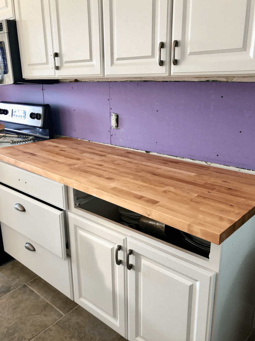 Staining My Butcher Block Counters A Life Unfolding   Conditoned Butcher Block 