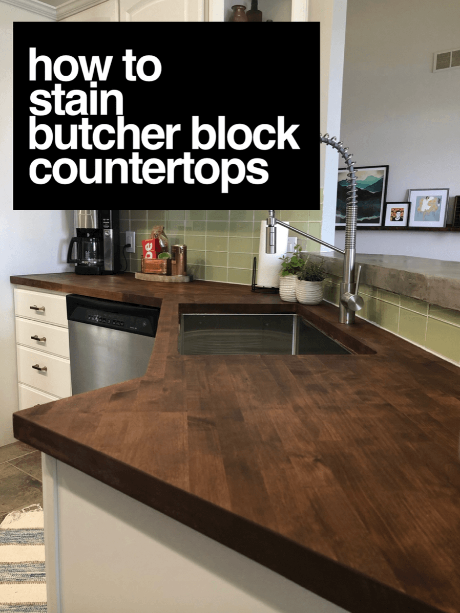 staining my butcher block counters - A Life Unfolding