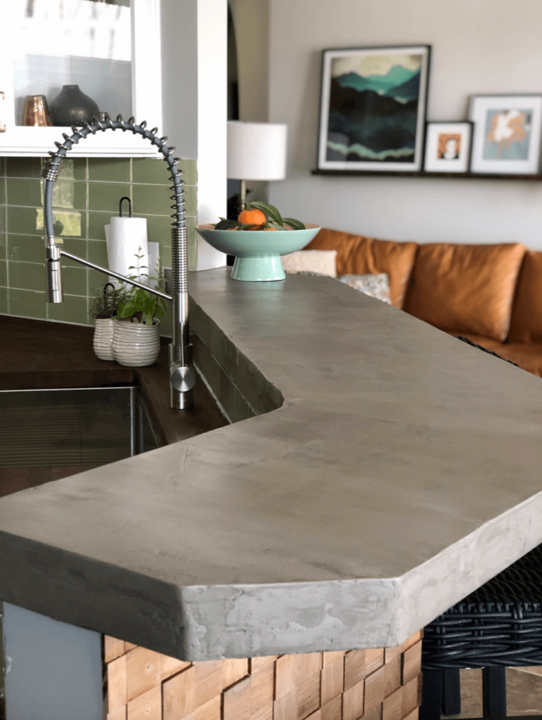 How to DIY a Concrete Bar Top - In a weekend! - A Life Unfolding