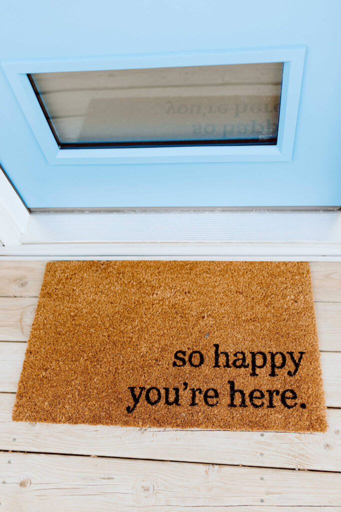 So happy you're here doormat.