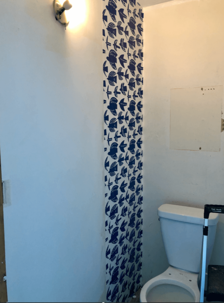 Installing Peel and Stick Wallpaper from Spoonflower