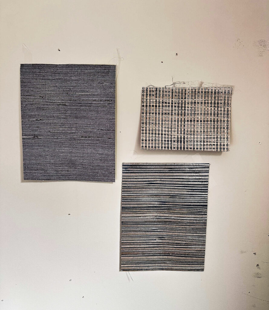 Grasscloth wallpaper samples