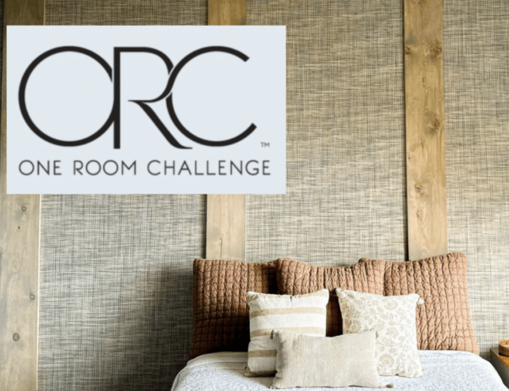 One Room Challenge Logo on a bedroom room refresh.