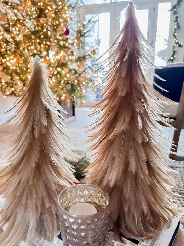 Mini Feather Christmas Trees