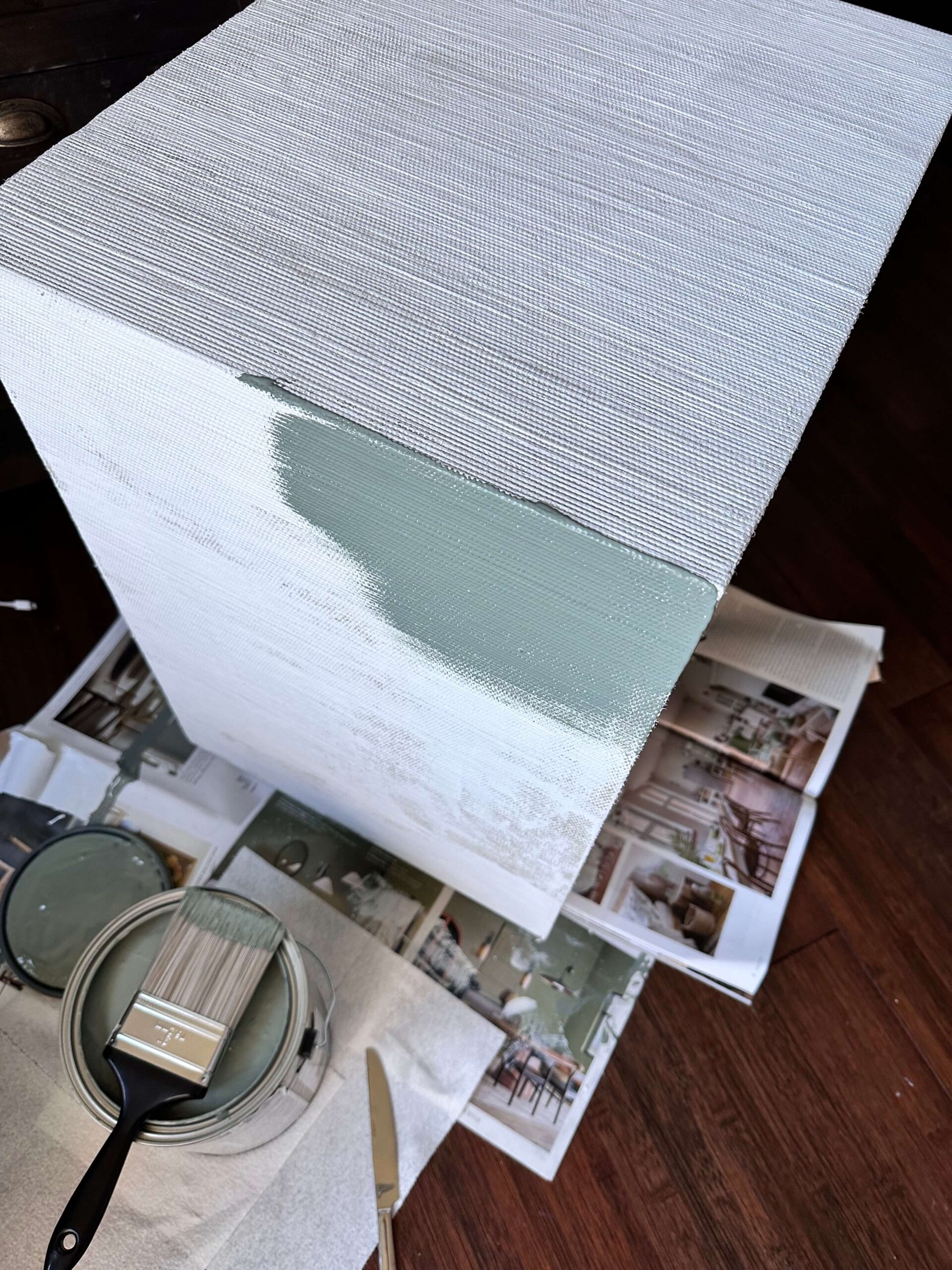 Yes, You Can Paint Grasscloth Furniture! A Life Unfolding