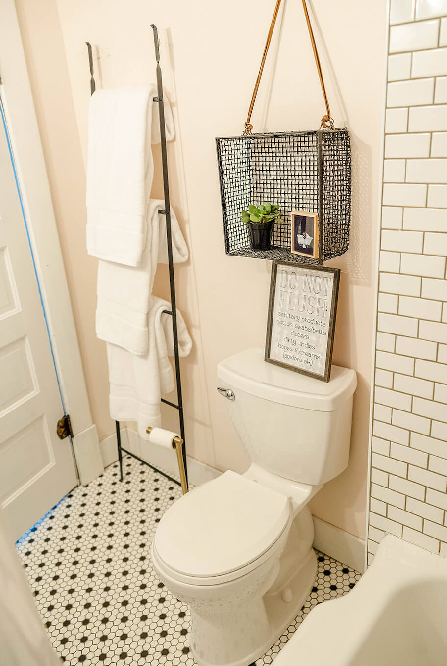 Small Bathroom renovation- from dirty and dated to pretty in pink! - A ...