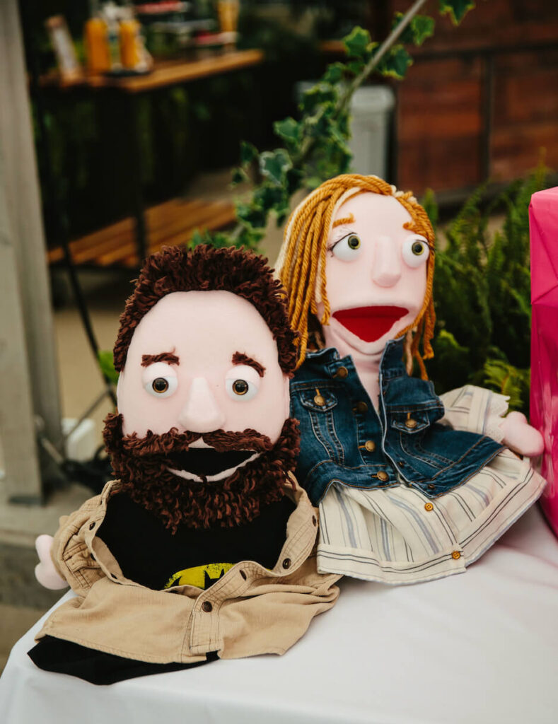 Bridal Shower Decor? Bride and Groom Puppets