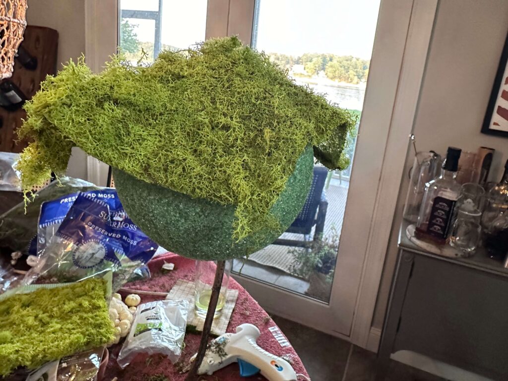 Moss Topiary in progress