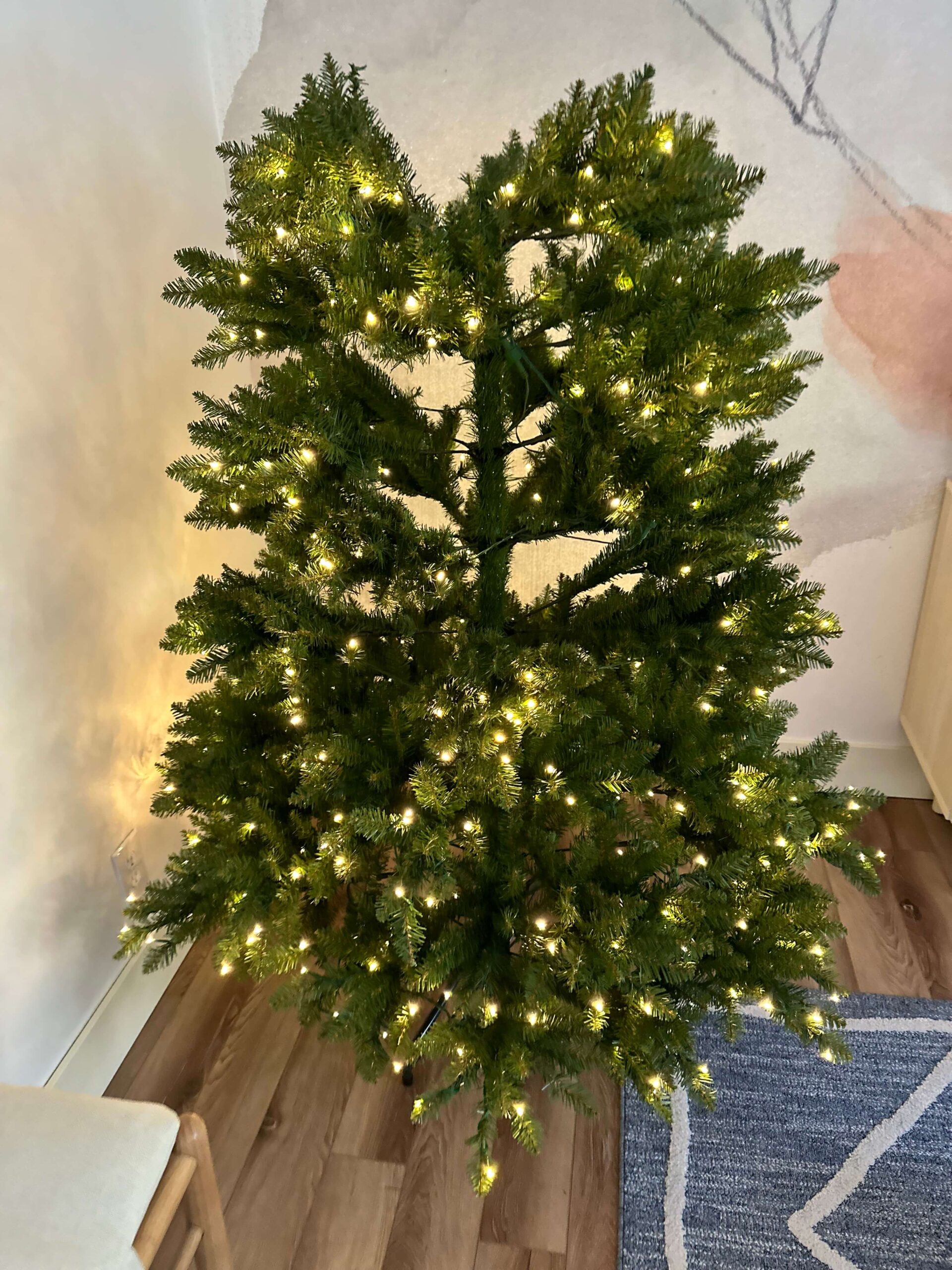 Reviewing My King Of Christmas Tree- Yorkshire Fir Tree with Lights ...