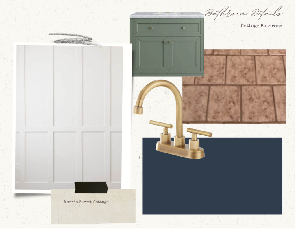 Mood Board for a Budget Bathroom Makeover.