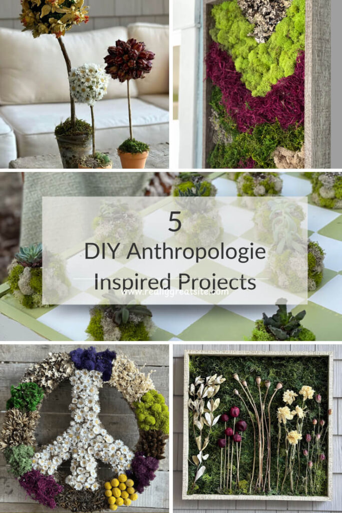 Pin for 5 DIY Anthropologie Inspired Decor.