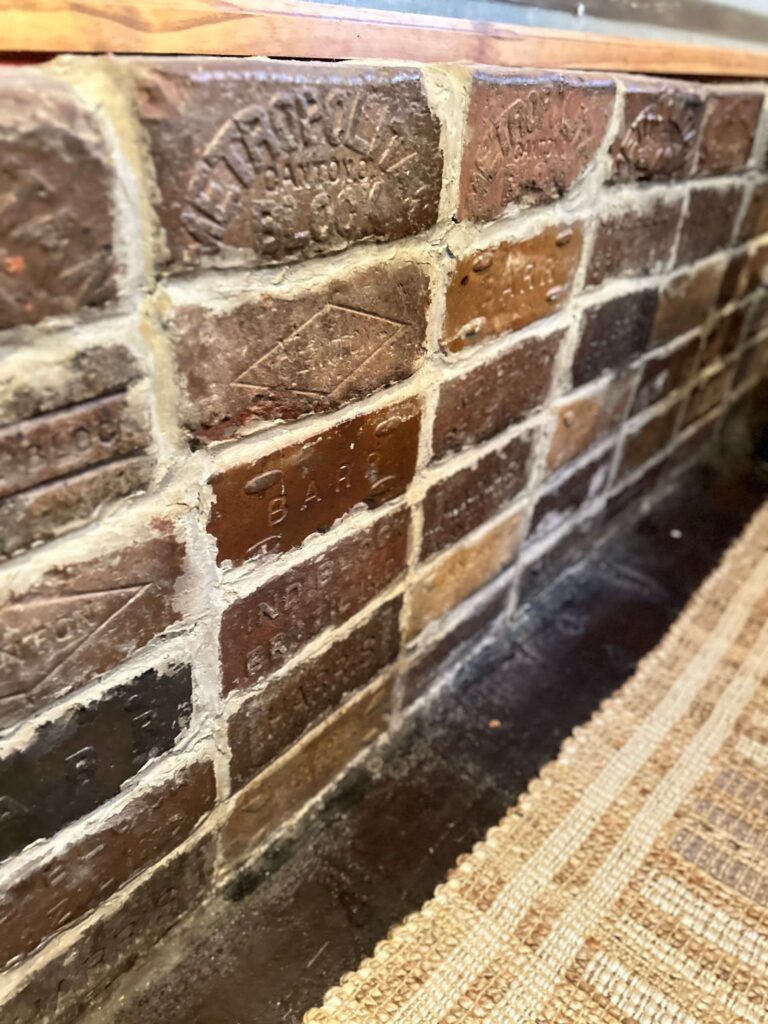 Brick Wall in Bar area of finished basement.