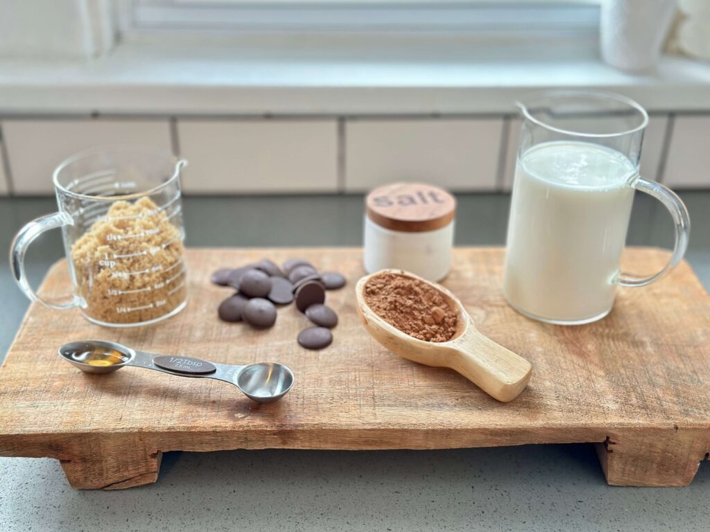 Ingredients for Spiked Hot Chocolate 