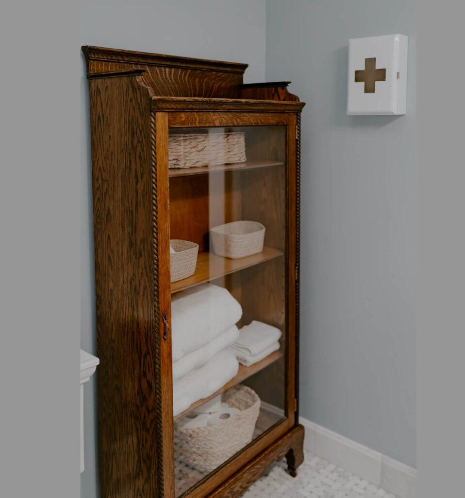 Vintage Cabinet for Bathroom Storage