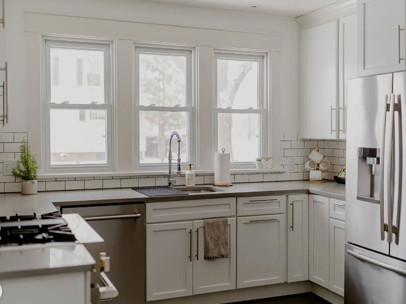 Renovated White Kitchen