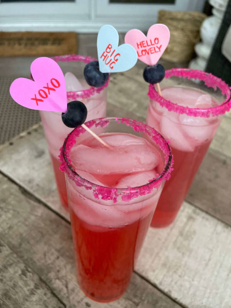 Pink cocktails for Galentine's Day