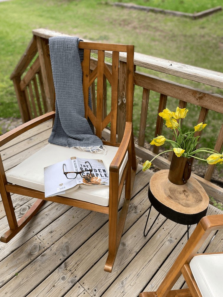 Outdoor Rocking Chairs at Pentwater, MI  Airbnb.