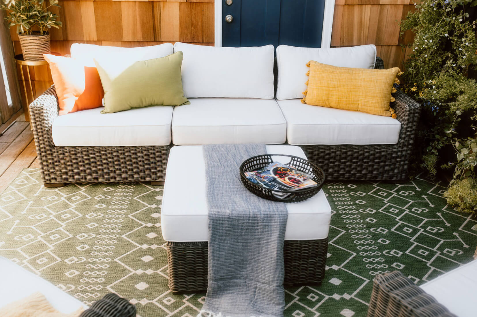Comfy Outdoor Living Space at an Airbnb.