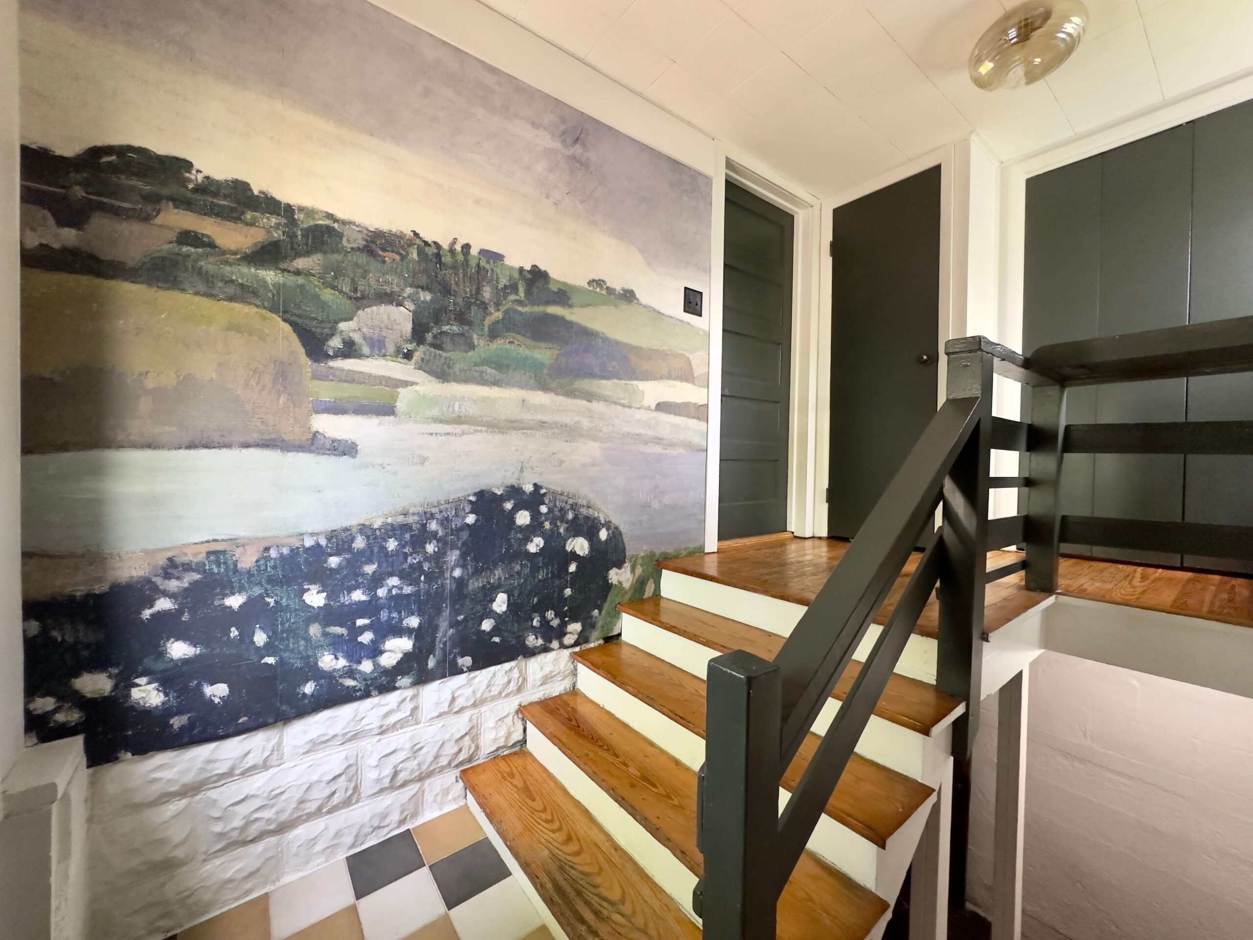 Wallpaper Mural in a Back Entryway