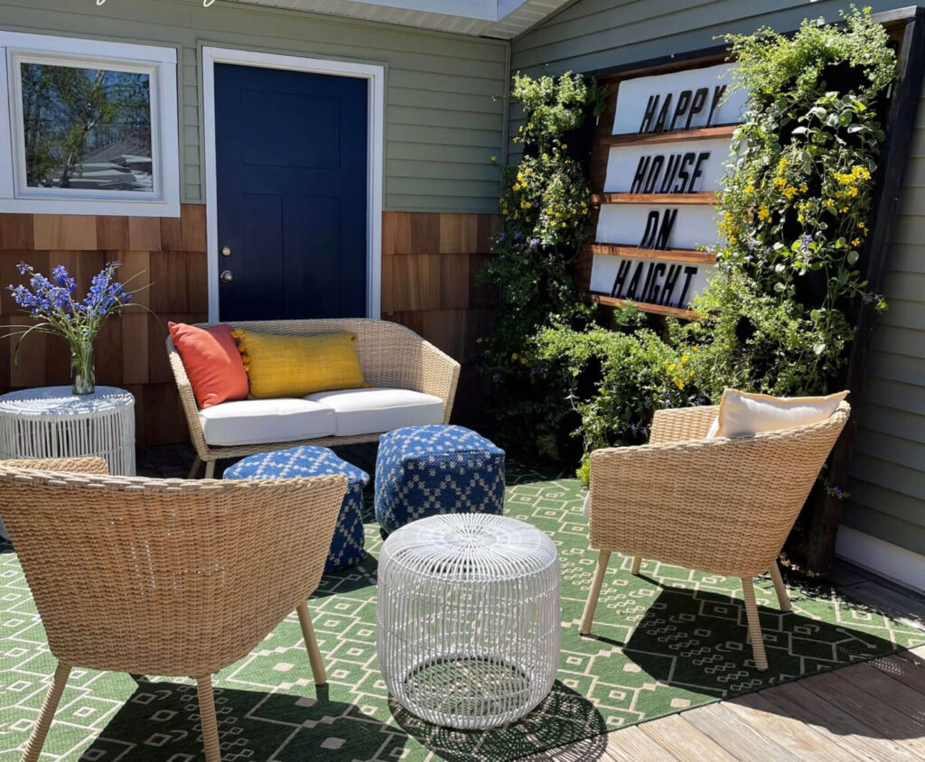 Outdoor Patio with Living Wall