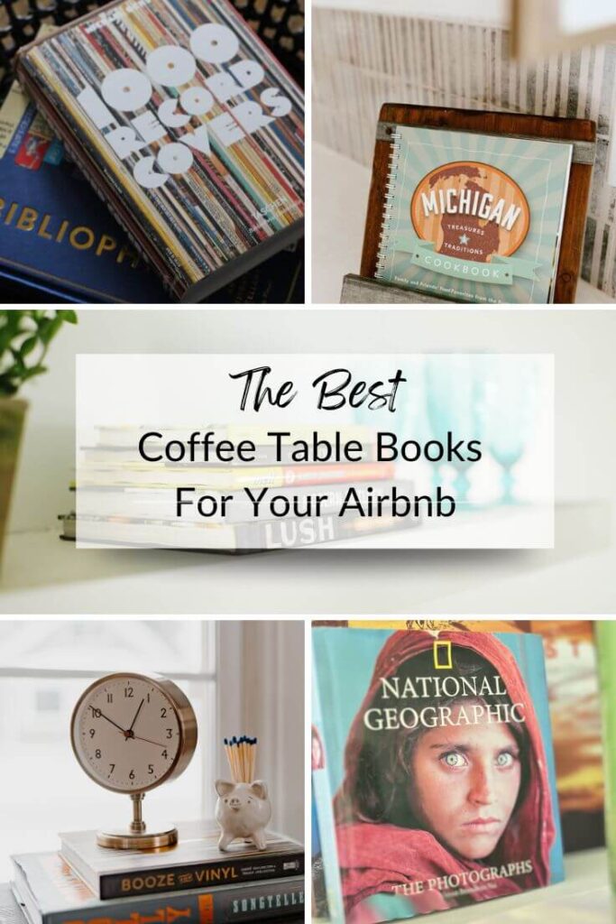 Using Coffee Table Books as Decor in an Airbnb 