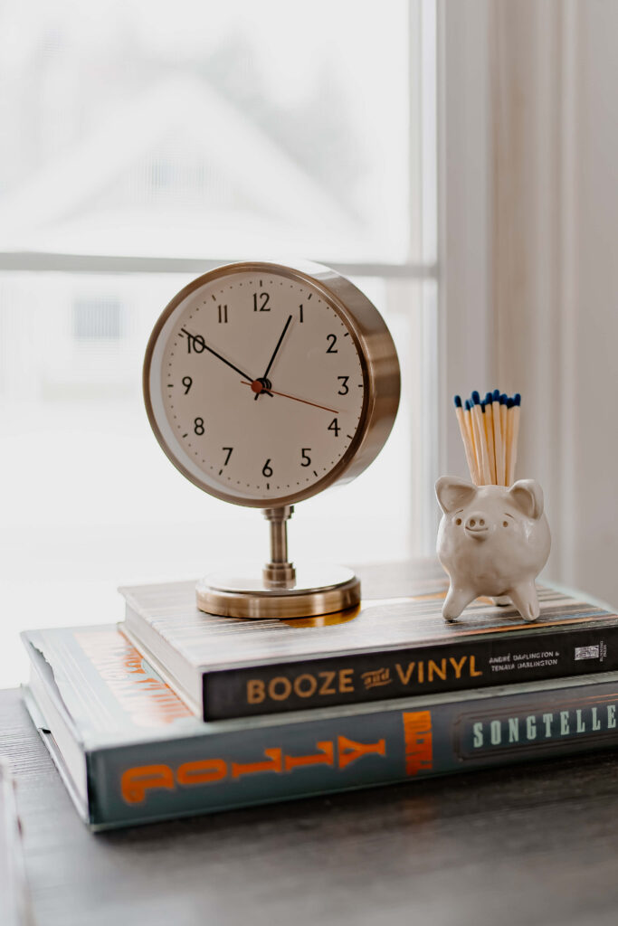 Coffee Table Books as decor in Short-Term Rental Property.