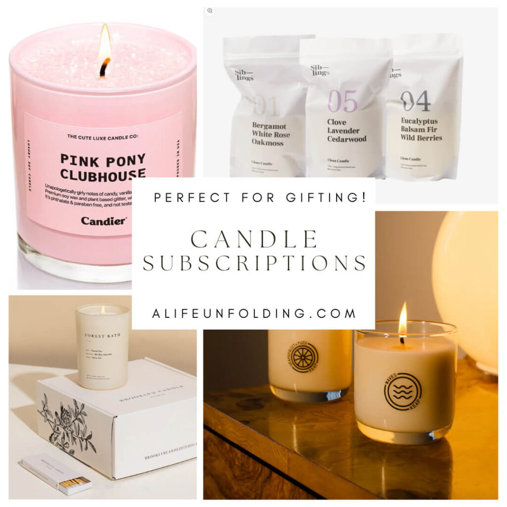Gift ideas for candle subscriptions