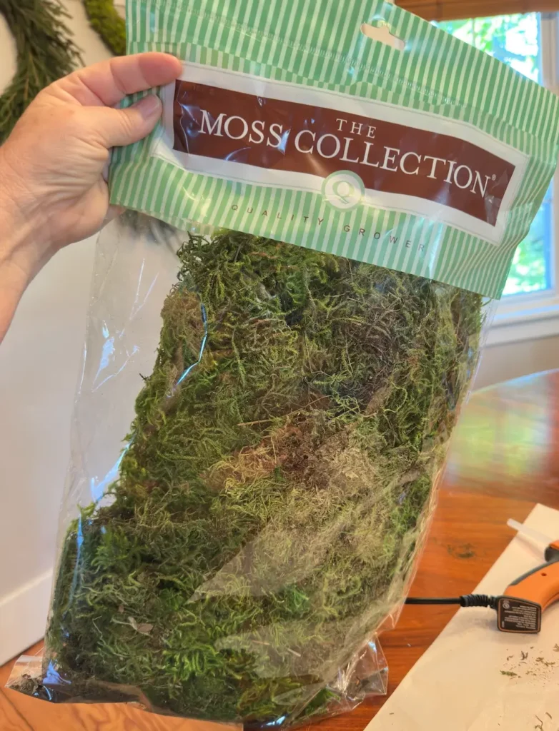 Dried Moss for a DIY Christmas Wreath