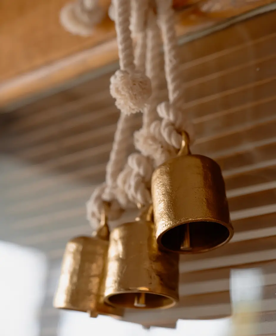 Gold Bells for Holiday Decor