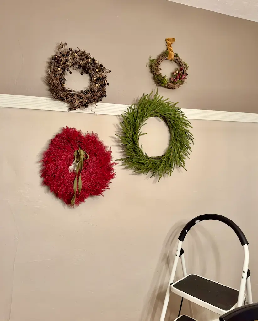 Hanging a Wreath Wall