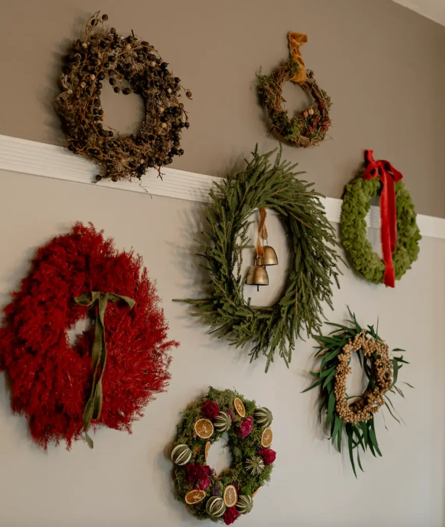 Christmas Wreath Wall