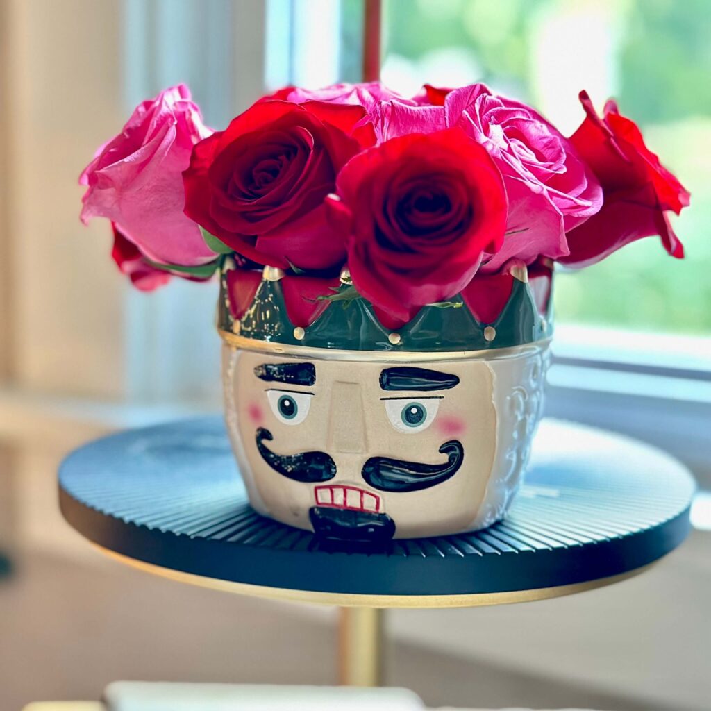 DIY Holiday Flower Arrangement