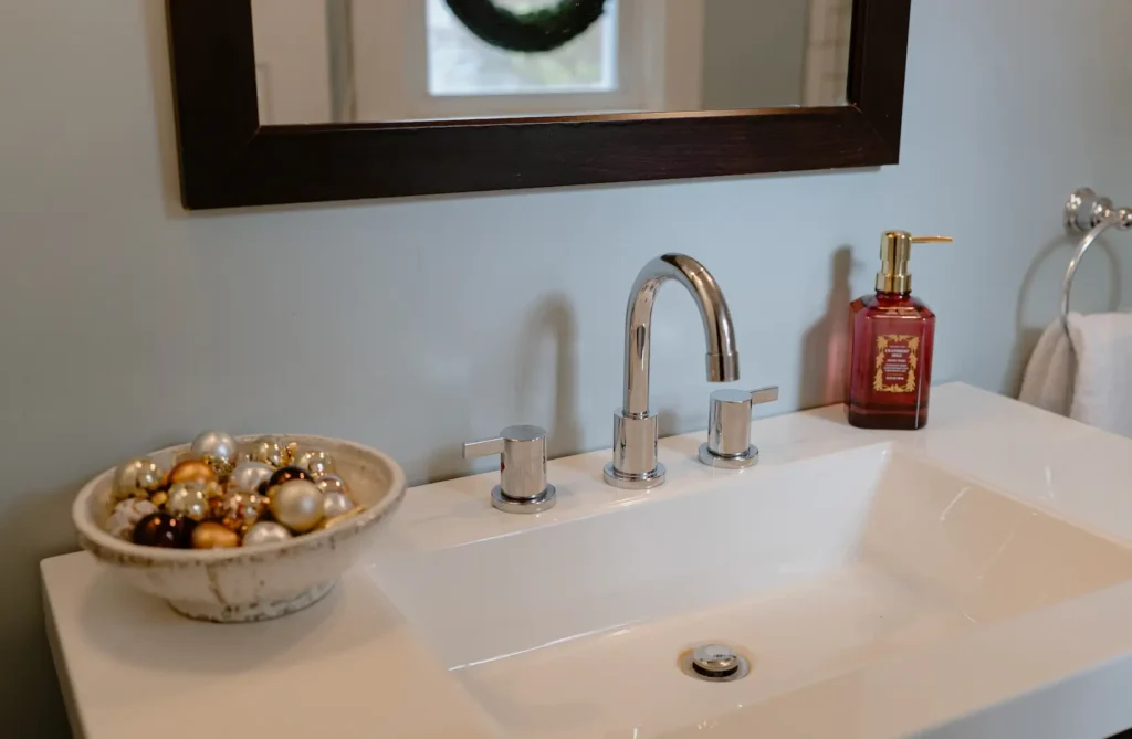 Christmas Ornaments in a bowl