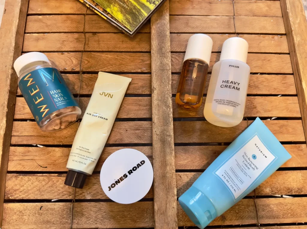 Photo of Phurl Hair and Skin Fragrance Heavy Cream, JVN Air Dry Cream.