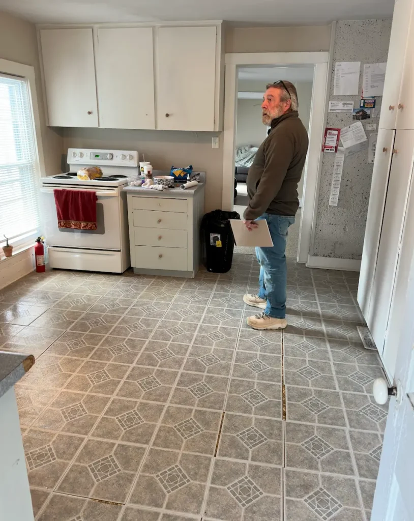 Before pic od English Cottage Kitchen Renovation.