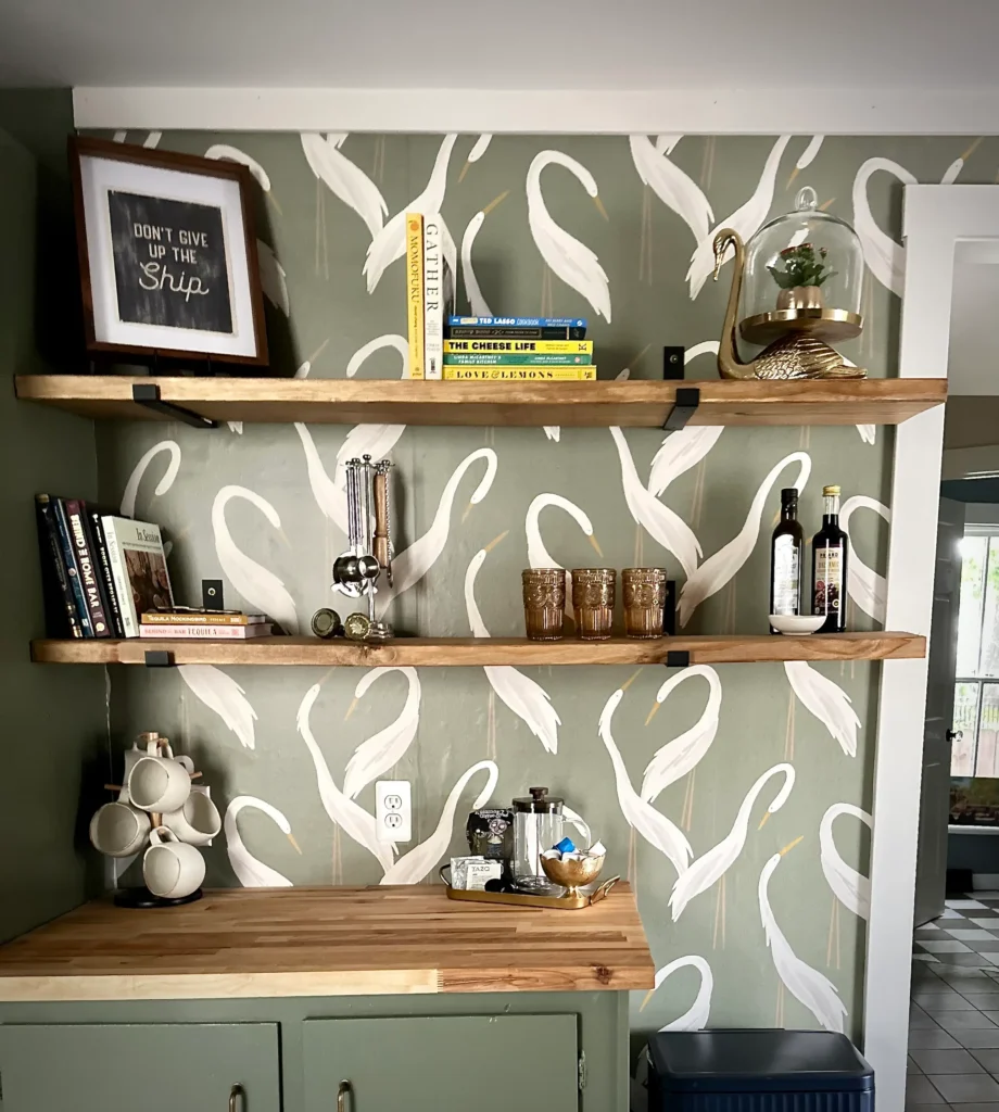 Open Shelving in Renovated Apt
