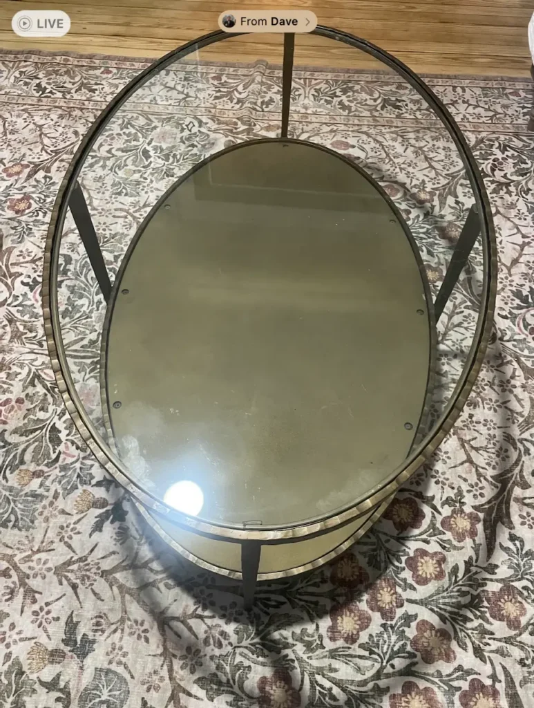 FBMP imperfect coffee table find DIY.