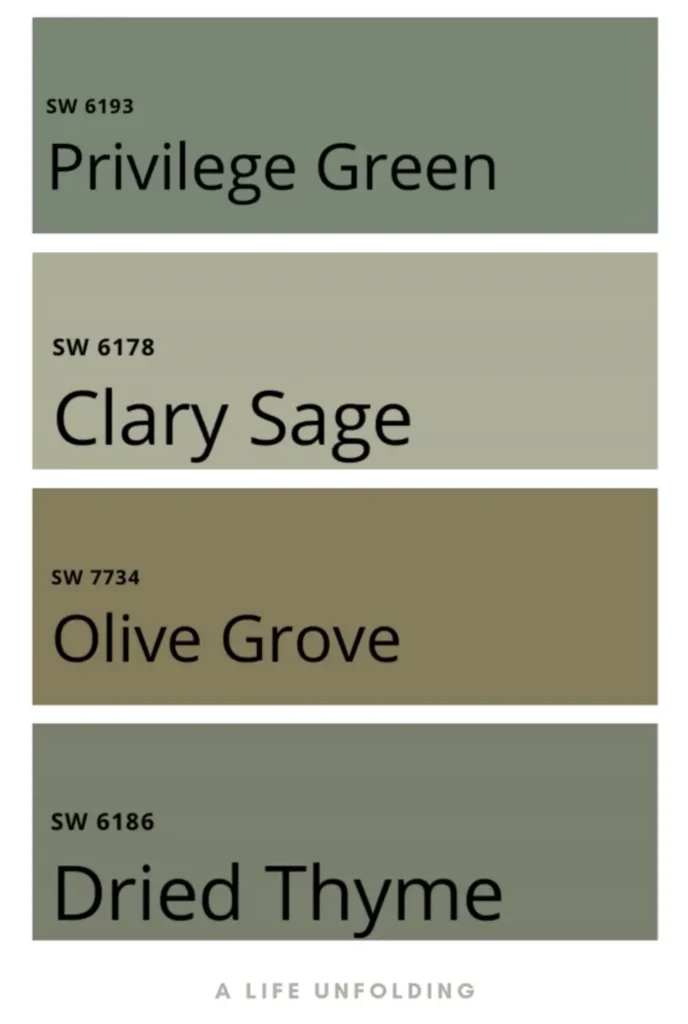 Ideas for painting your kitchen cabinets green.  SW 9132